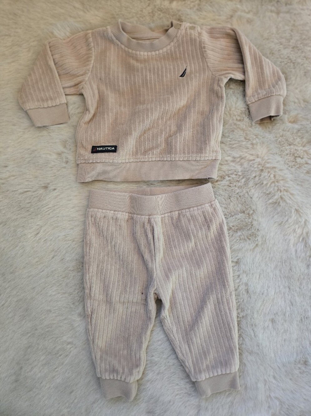 Nautica Velour Lounge Set – Size 3–6 Months